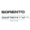 3D ABS SORENTO CERATO Letter Badge Car Tail Emblem Trunk Decoration Sticker for Kia Sportage Rio Soul Optima Ceed Forte Picanto