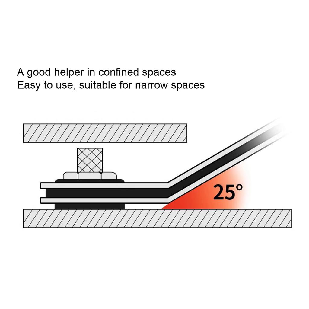 6-Piece Ratchet Wrench Set with Open Flex Head, Metric Ratchet Tube Wrench Set, 10-17mm 72-Tooth Gear Open Air Air Conditioner Tube Professional Adjus