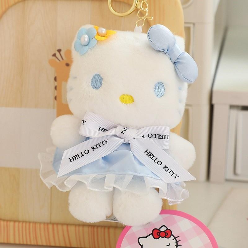Pendant Plush Doll Keychain With Soft Fabric And Adorable Cat Design