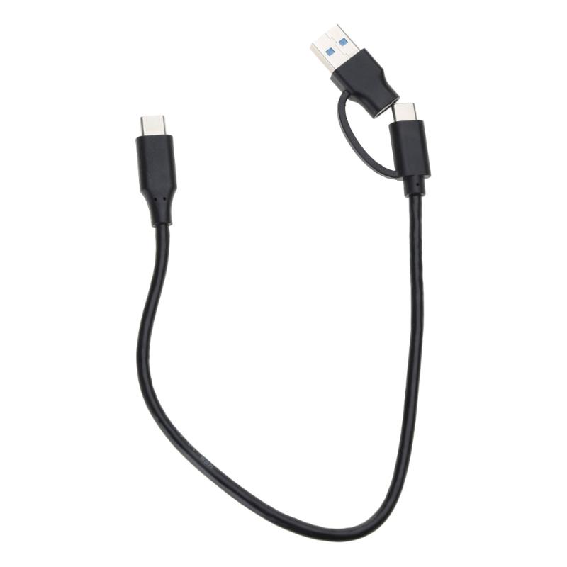 

Multifunction 2 in 1 Charging Cable USB3.0 USB A/C to C Charger Data Sync Cable for Cellphone Laptop Tablet 1