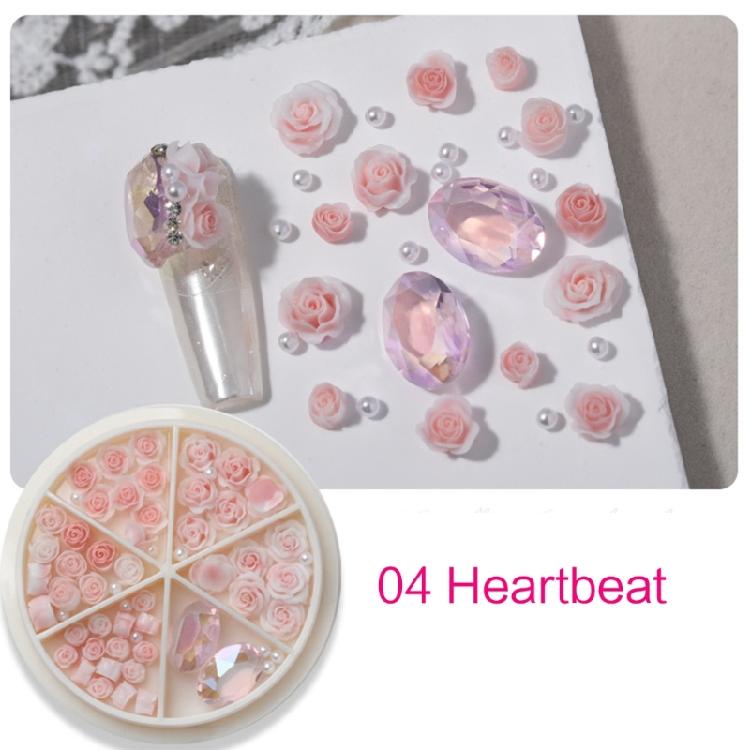 Nail Art Charms 3D Flowers Nail Art Decoration Rose Flowers Nail Charms for Home