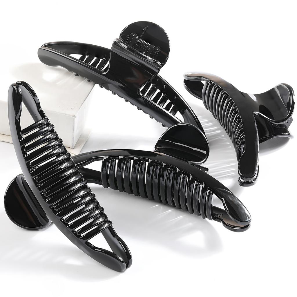 Large Moon-shaped Hair Clips Small Scented Hair Clips Shark Clips On The Back of Women's Heads and Headwear