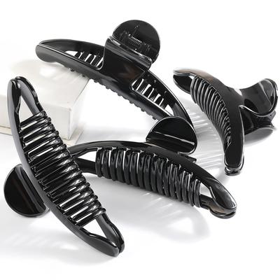 Large Moon-shaped Hair Clips Small Scented Hair Clips Shark Clips On The Back of Women's Heads and Headwear