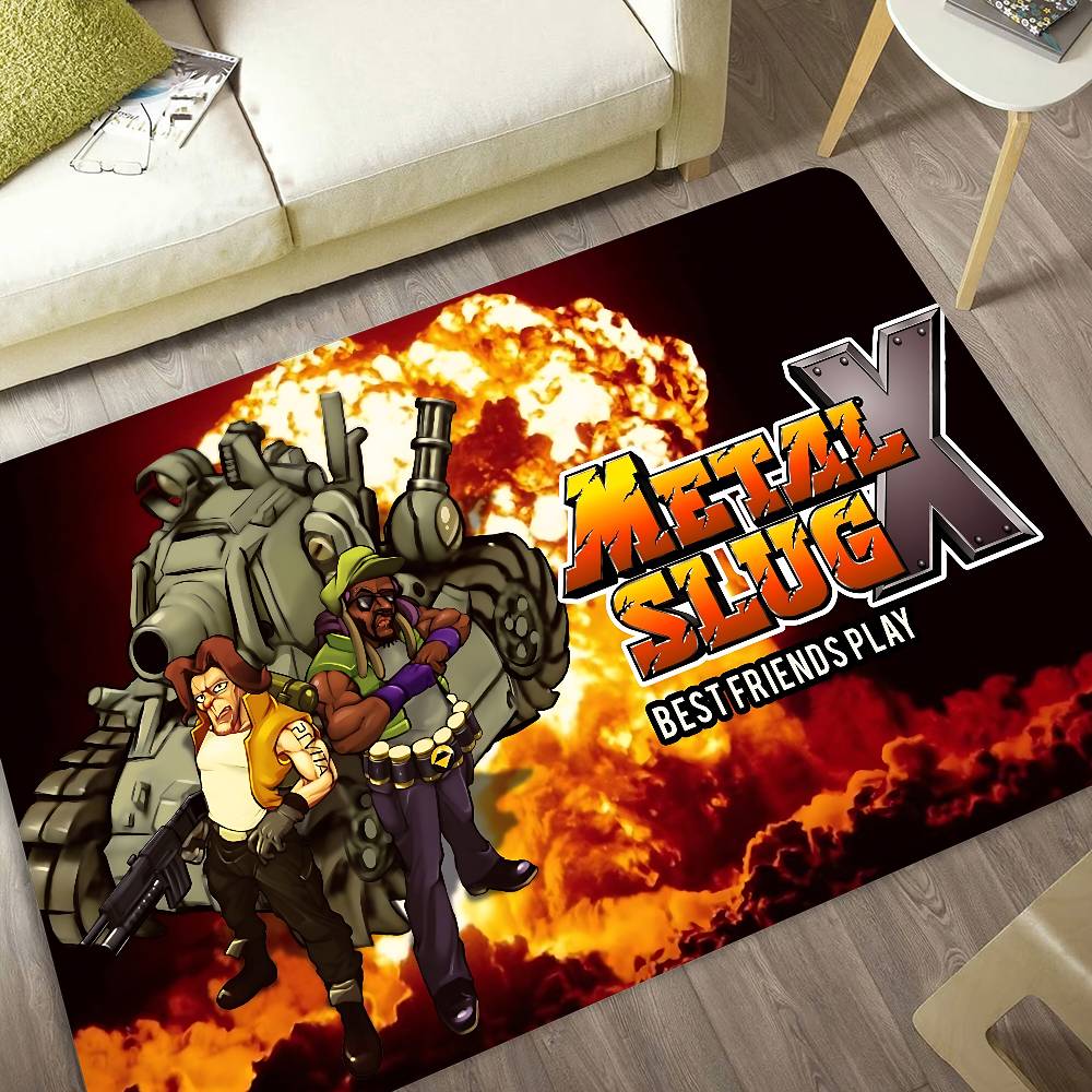 Classic Retro Game Metal Slug Bathroom Mat Anti-slip Absorb Water Long Strip Cushion Bedroon Mat Welcome Doormat