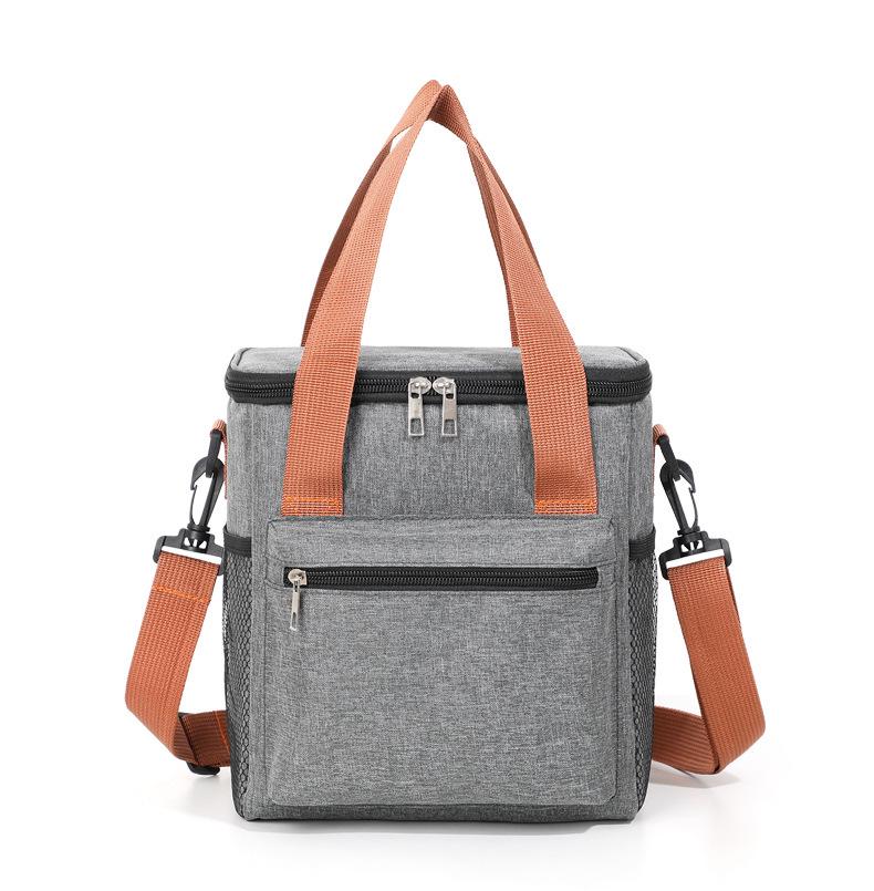 Large Capacity Insulated Crossbody Lunch Bag for Office and Picnic Use