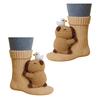 Knitted Animal Socks Warm Floor Socks with Cute Animal Dolls Indoor Winter Socks