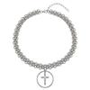 Meier Wide chain collarbone chain, cross necklace, male and female personality exaggerated heavy industry Yabi accessories