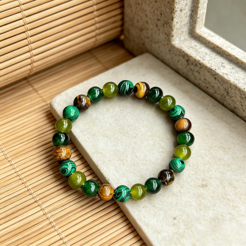TK Hot-Selling Natural Tiger Eye and Black Agate Bracelet