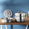 Sipang Zenshang 28CM 3-Layer Stainless Steel Steamer Pot