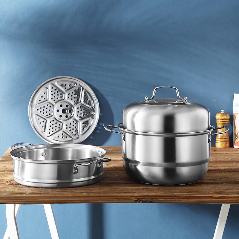 Sipang Zenshang 28CM 3-Layer Stainless Steel Steamer Pot