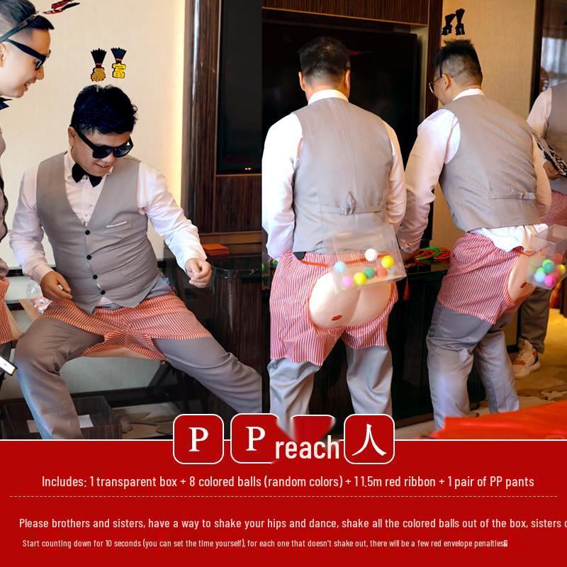 Wedding Morning Fun: Bride Game Props & Creative Package for Civilized Door Blocking & Photo Letters