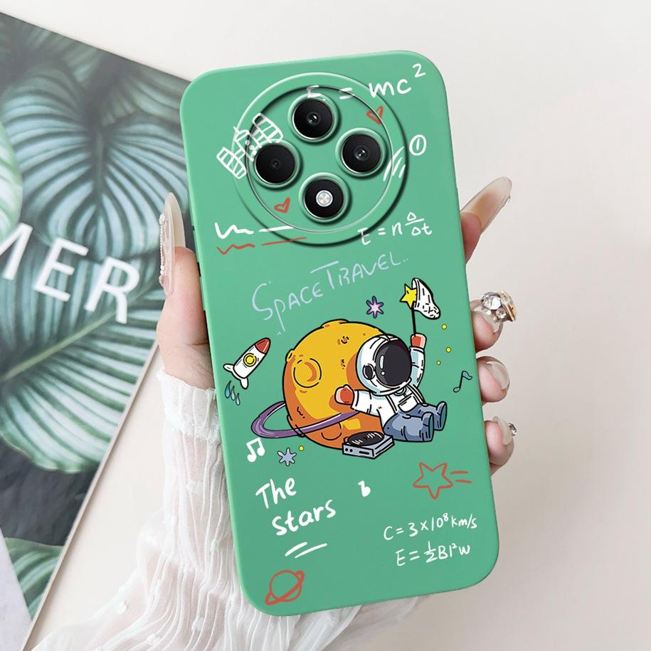 For OPPO Reno 12F 5G Case 2024 Fashion Pretty Girls Soft Liquid Silicone Shockproof Cover For OPPO Reno12 F 4G Reno 12 FS Bumper