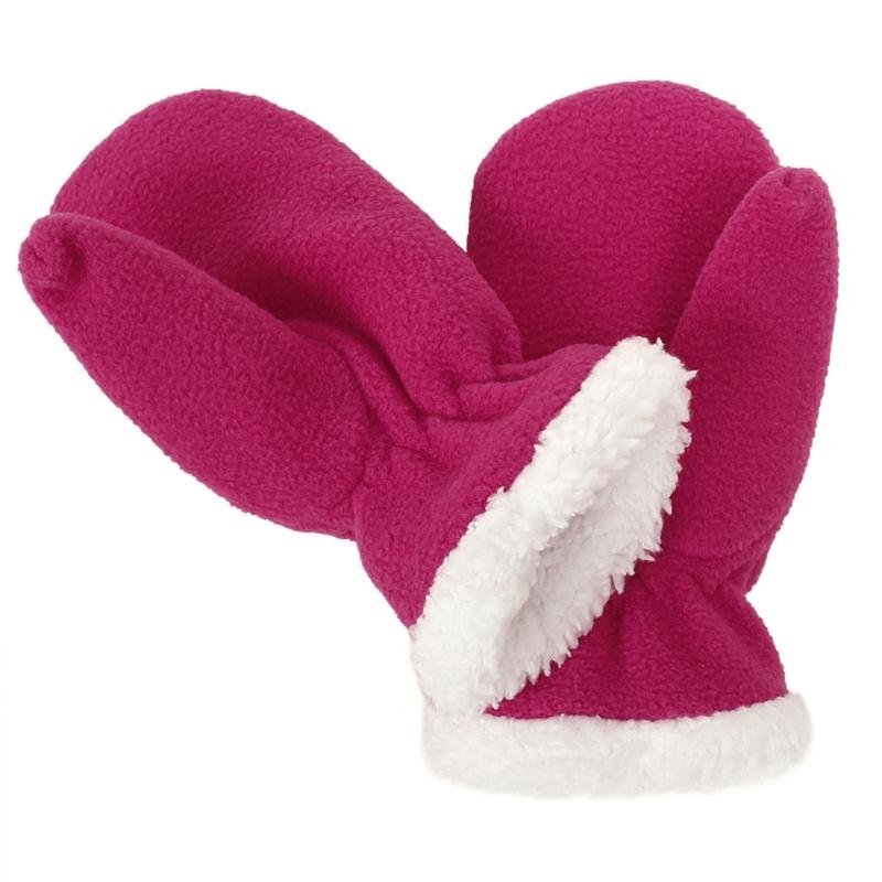 Solid Color Gloves Warm Full Finger Mitten Simple Winter Outdoor Gloves Fuzzy Plush Gloves for Boys Girls Multi Size