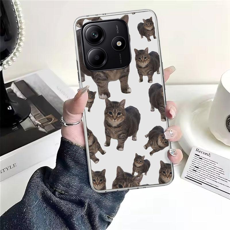 Crying Cat Memes Soft Phone Case For Xiaomi Redmi Note 15 14 14S 13 12 Pro Plus 12S 11 11S 11E 10 10S 11T 5G Fundas Coque Redmi