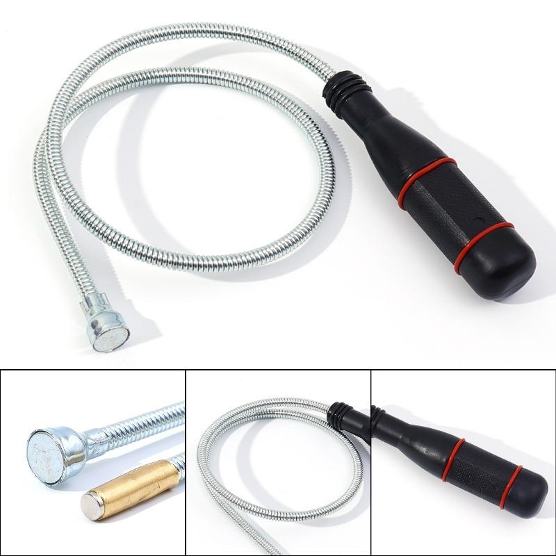New Foldable Strong Magnetic Pickup Tool Metal Flexible Pick Up Tool Suction Bar Magnet Spring Grip Grabber Portable Hand Tools
