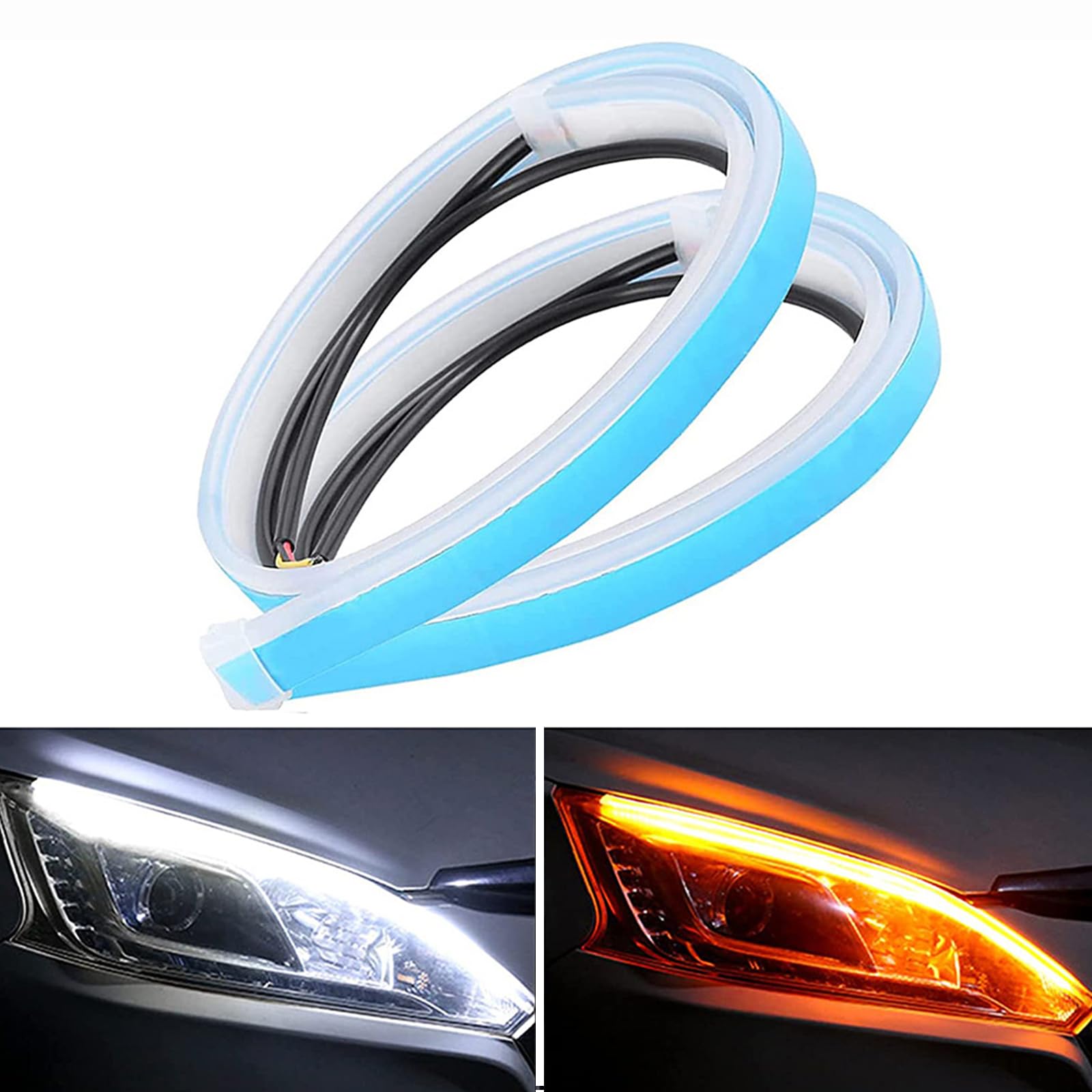 

QuickYen Sequential Turn Signal, LED Tape, Flowing Turn Signal, Thin, For Cars, Waterproof, Side