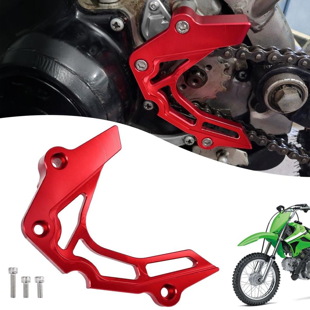 Canitu Red Front Sprocket Cover Guard Motorcycle Aluminum Chain Guard Sprocket Engine Cover Case