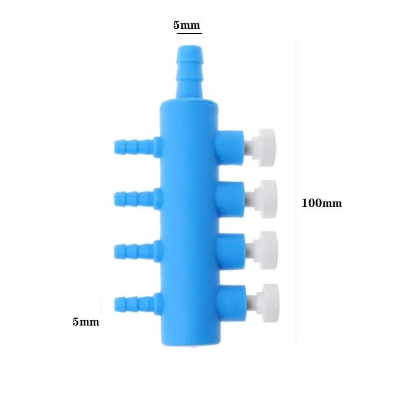 Aquarium Air Pump Hose Splitter Air Distributor Adjustable Tracheal Shunt Single Hole Oxygen Booster Pump Adapter Accessories