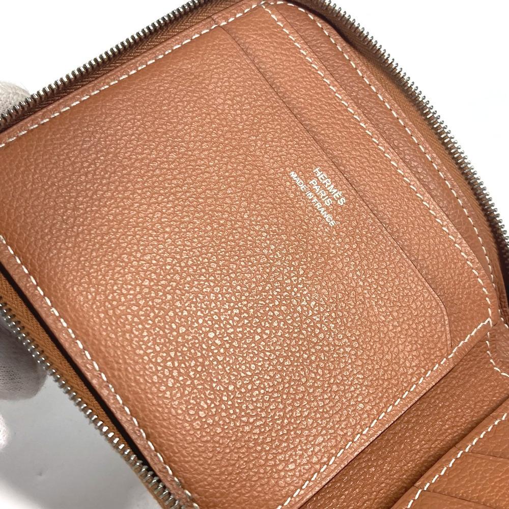 Hermes Zip Around Zip Ungo Horse Compact Wallet Billfold Folded Wallet