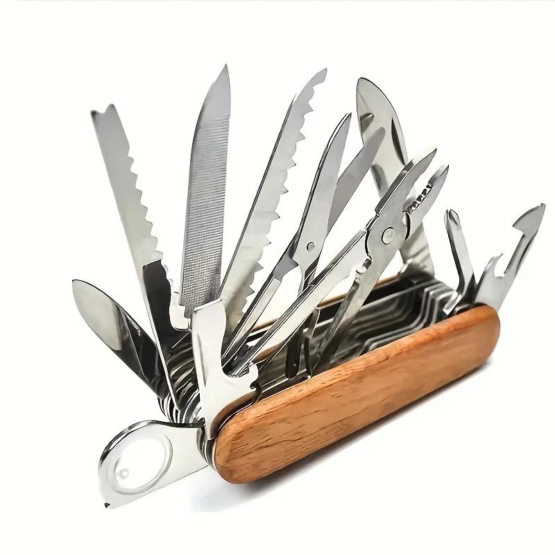16-in-1 Taschenmesser, faltbares Armee EDC Ausrüstungs-Messer, Überlebens-Taschen-Jagd-Outdoor-Camping Survival EDC Messer, Handwerkzeug Multitool.