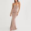 Elegant Sleeveless Slim-fit Dress Halter Prom Dress