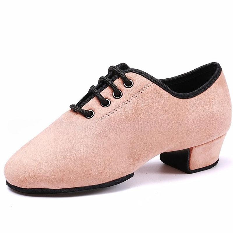 Men Women Latin Dance Shoes Soft Indoor Modern Ballroom Dancing Shoes Color Exercise Shoes Leather Children Dance Sneakers
