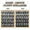 Single cluster 30D/40 hot melt hair 14 rows D curve self-grafting segmented false eyelashes