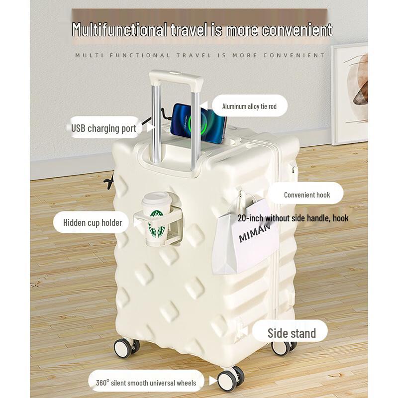 Mint Green Multifunctional ABS&PC Travel Luggage with TSA Lock