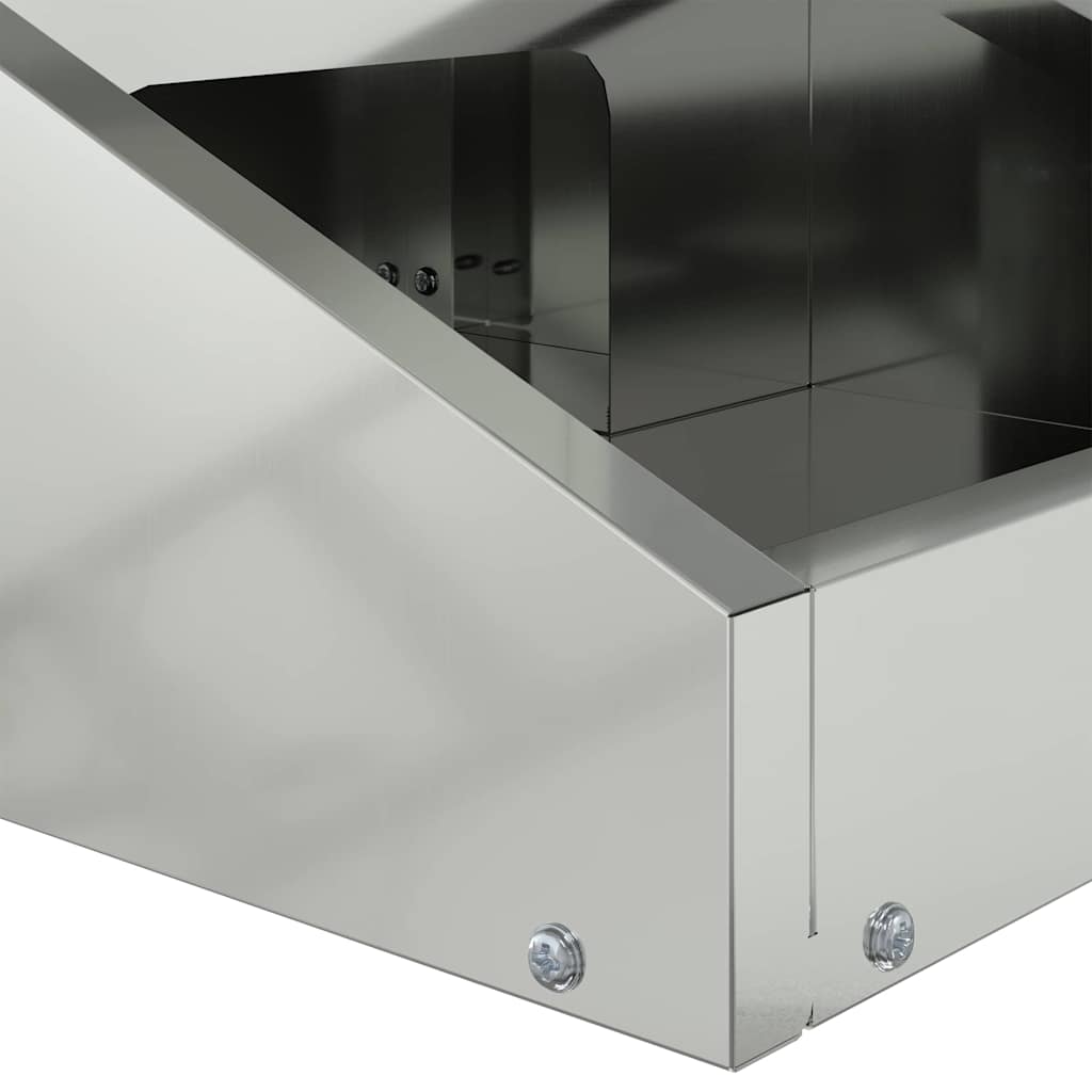 Deer Feeder Silver 28 x 30 x 80 cm Galvanized Steel