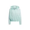 Women's Essentials Repeat Logo Loose Fit Windbreaker Green HC9158
