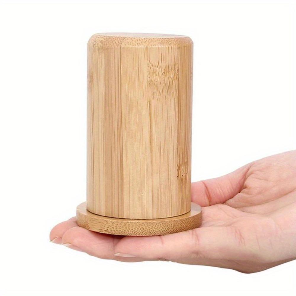 1PC Bamboo Toothpick Box with Lid Portable Household Hotel Restaurant Kitchen Tooth Pick Holders Storage Boxes Decoration Tools