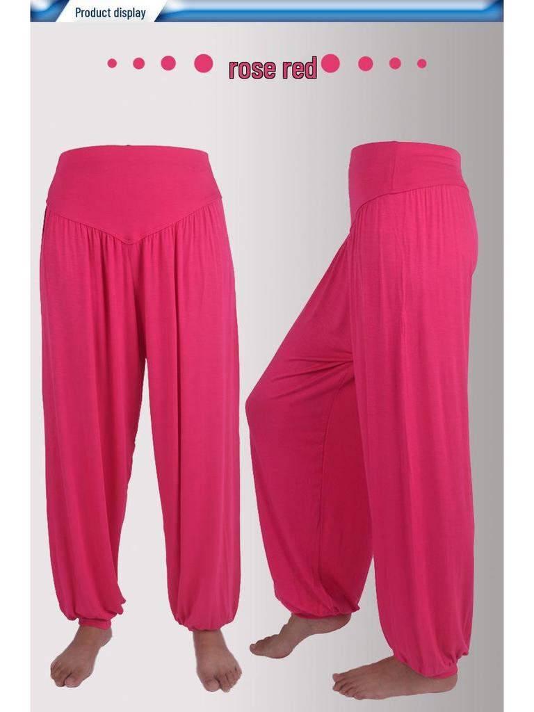 Yi Wu Manchet Lantaarn Tai Chi en Yoga Broek - Grote Maat Modaal Kleding