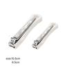 777 2-Piece Nail Clipper Set White Case Korean Manicure Grooming Kit