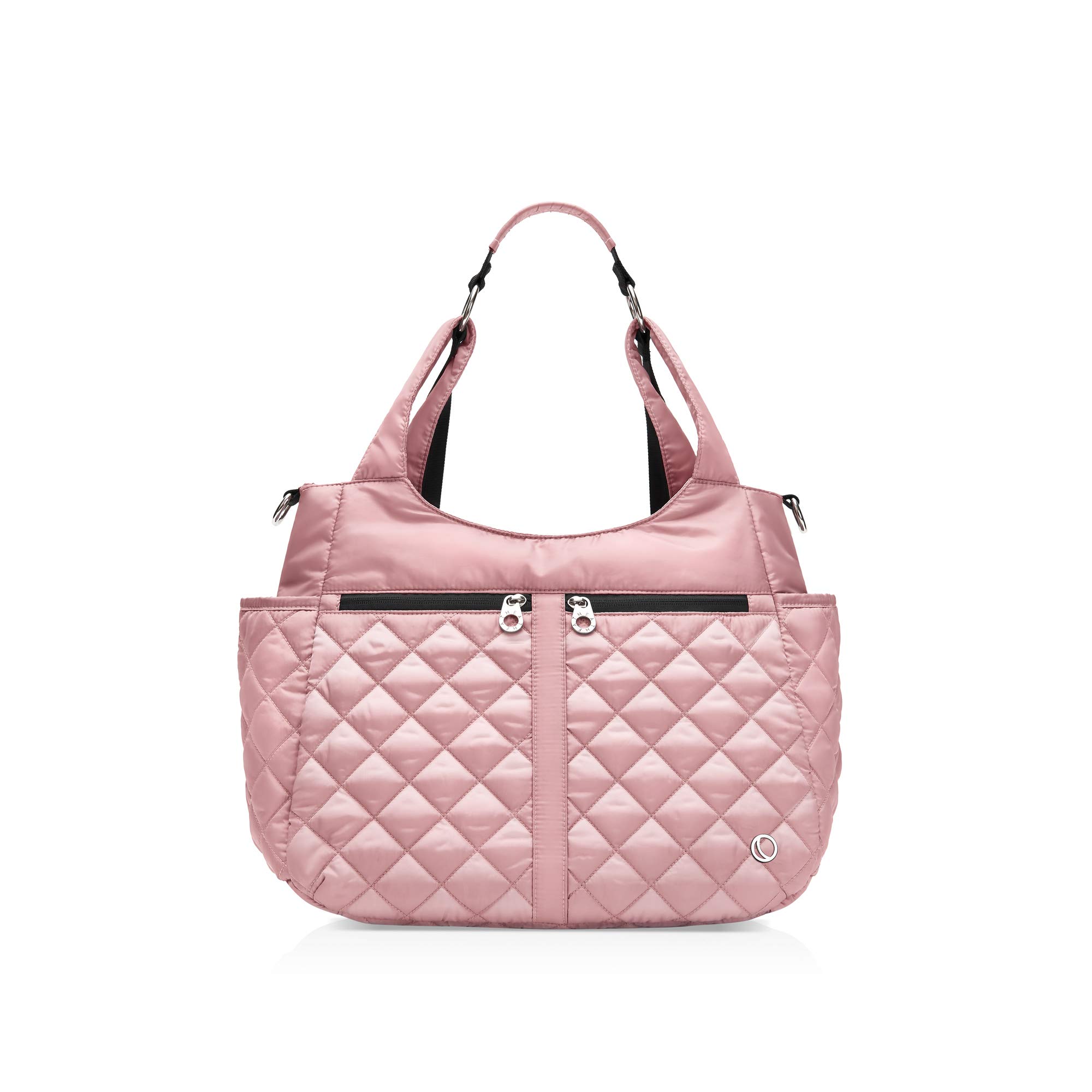 

Трехсторонний мамин рюкзак LUNA, Рюкзак-сумка на плечо H-образной формы, Идеально подходит для подарков на рождение ребенка, Подготовки к рождению новорожденного и Празднования рождения новорожденного, HEATHEA LUNA (розовый)