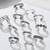 Adjustable Open Heart Shape Women Accessories Toe Rings Korean Style Accessories Foot Ring Set
