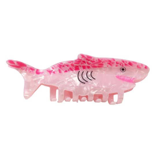 Hair Claw Marine Animal Shape Back Head Hair Clip Anti-slip Teeth Strong Grip Shark Hair Clip Versatile Hair Accessory