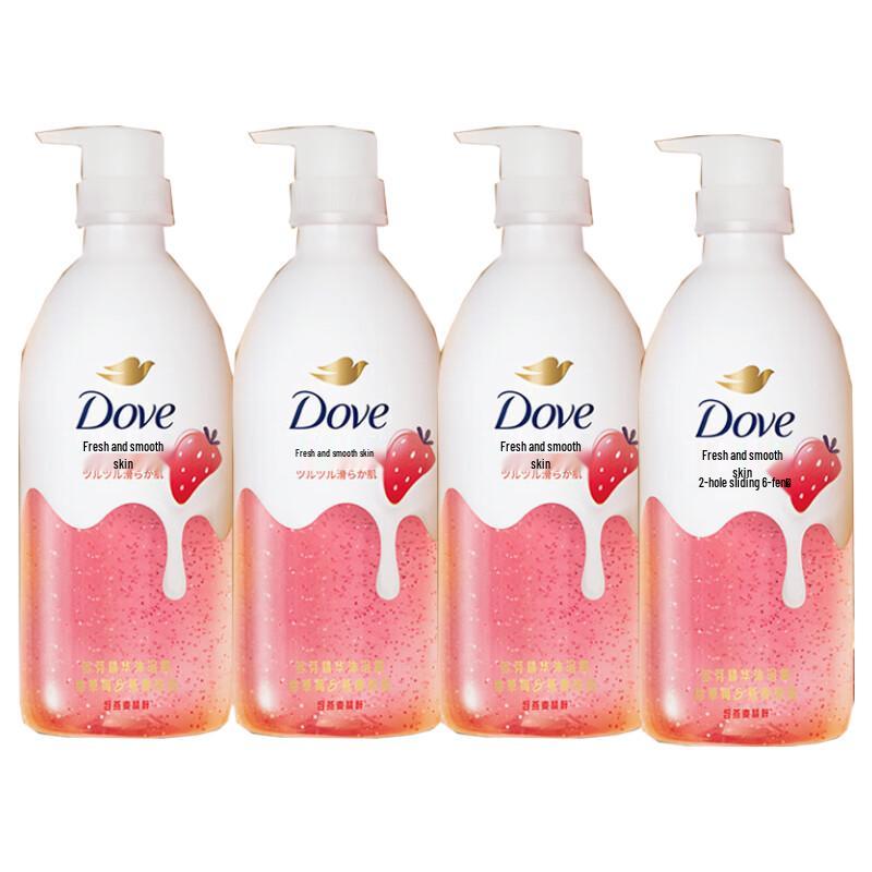 Гель для душа Dove «Сладкая клубника и овсяное молоко»