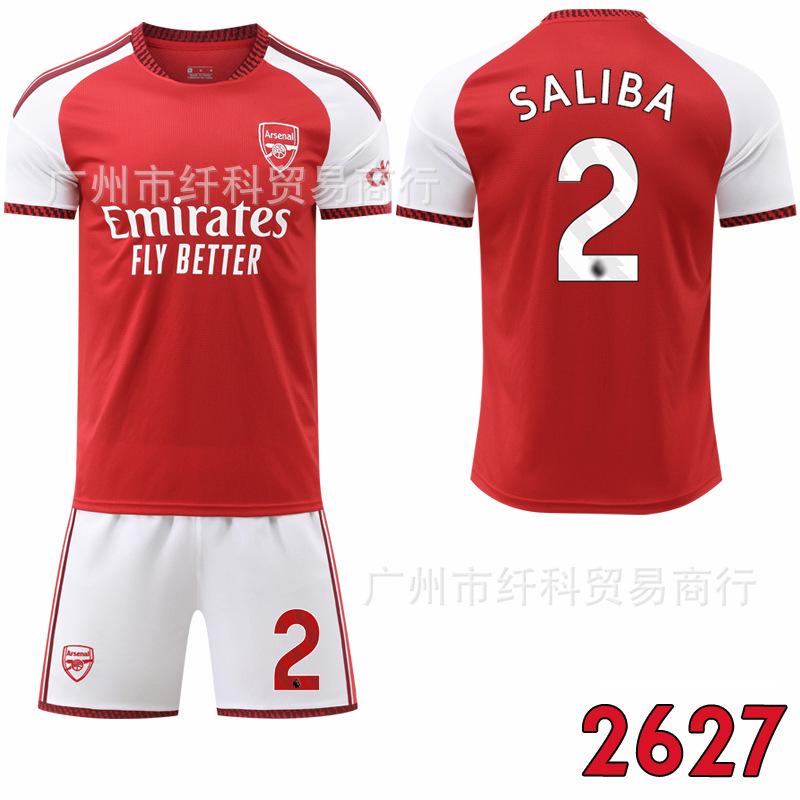 2627 models No. 7 Saka jersey 41 Rice Arsenal home 14 York Reyes football jersey Quick-drying breathable material #16