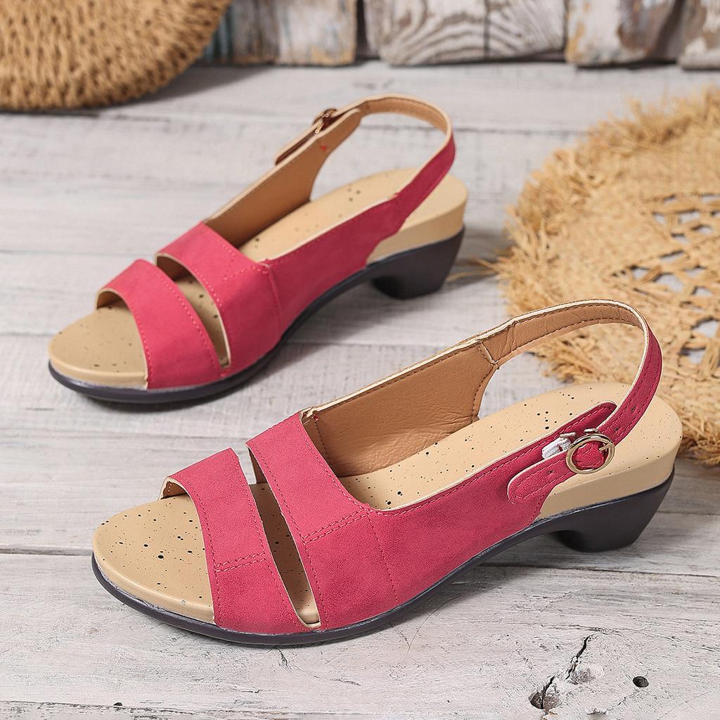 Fashion Women Lightweight Slip on Trend Sandals Women Elegant Designer Shoes Comfortable High Heels Sandals 2025 New Shoes for Women