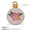 Fashion Enamel Round Brand Pendant Mama Strawberry Love Shape Exquisite Small Pendant