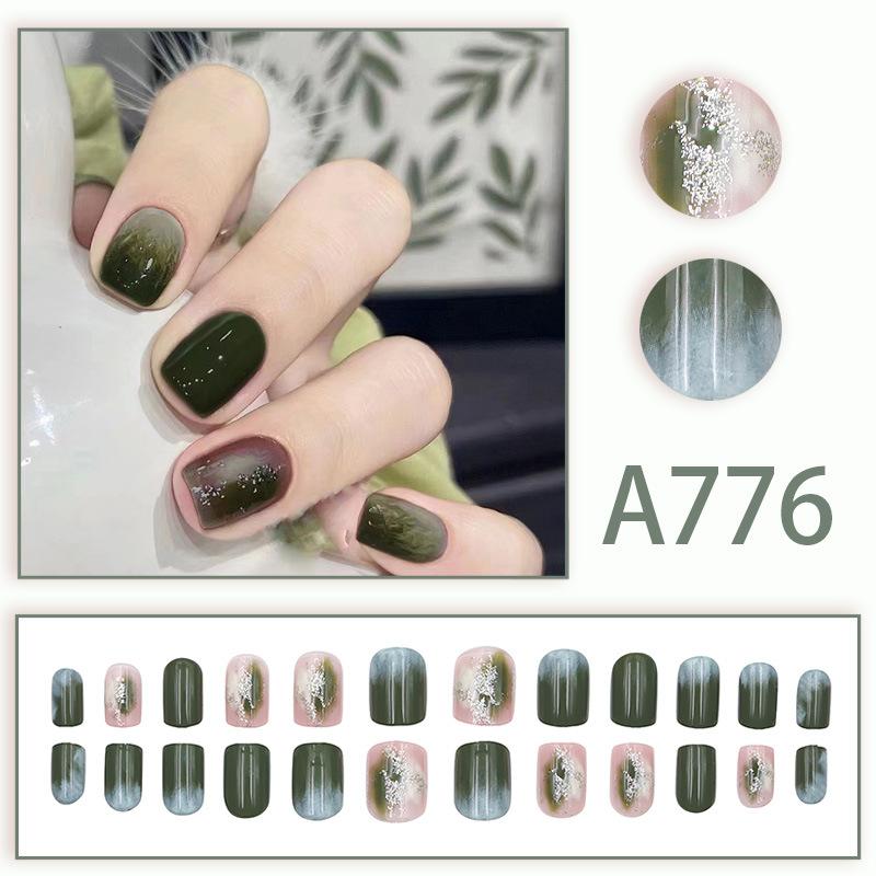 

24 шт./кор., быстрые ногти, различные бабочки, 3D цветы, простые наклейки для дизайна ногтей, носимые DIY, готовые накладные ногти