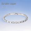 Copper Micro-Inlaid Crystal Hip Hop Women's Zircon Tennis Bracelet