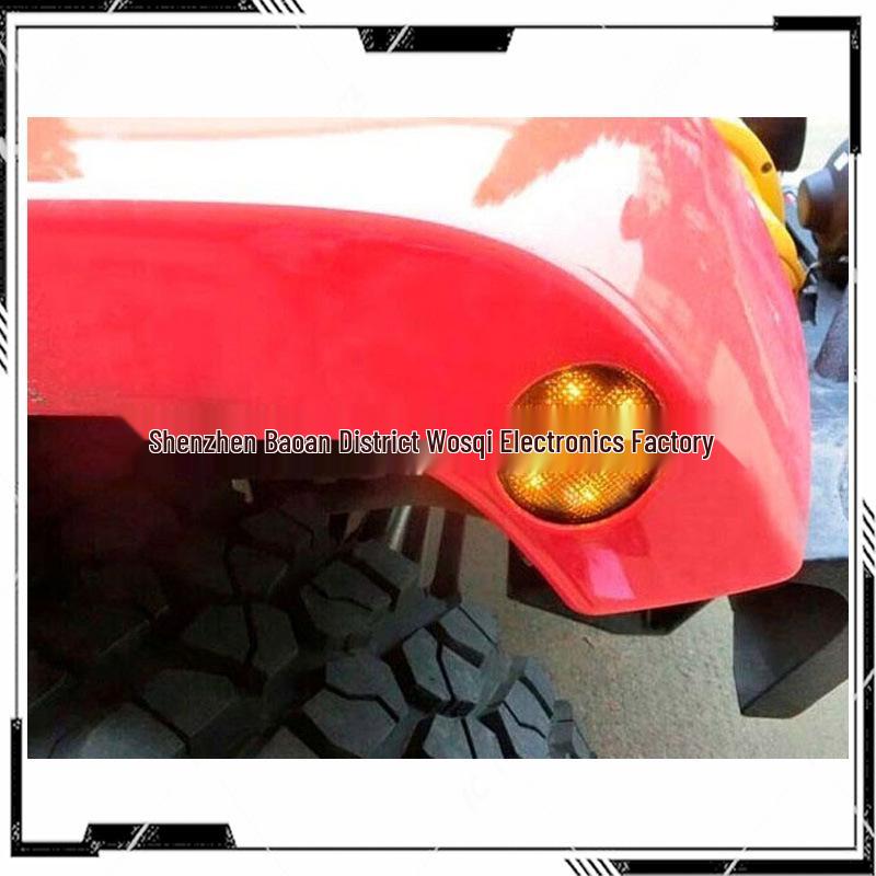 LED Wheel Arch Turn Signal Lights for Jeep Wrangler - Amber Warning Lights Mod.