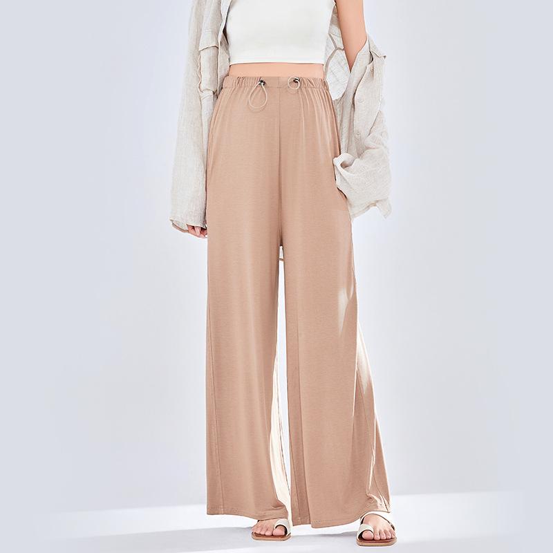 Maternity Pants Wear Loose Home Modal Maternity Clothing Spring and Summer New Thin High-waisted Large-size Maternity Wide-leg Pants