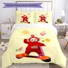 Teletubbies Scooter Adventure 3‑Piece Bedding Set,Soft Breathable Duvet Cover with 29 Pillowcases,Multi‑Scene for Bedroom Dorm,Perfect Holiday Birthda
