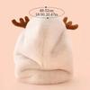 Fashion Cartoon Kids Integrated Cap Scarf Windproof Plush Baby Hat With Scarf Thickening Warm Ear Protection Cap Children