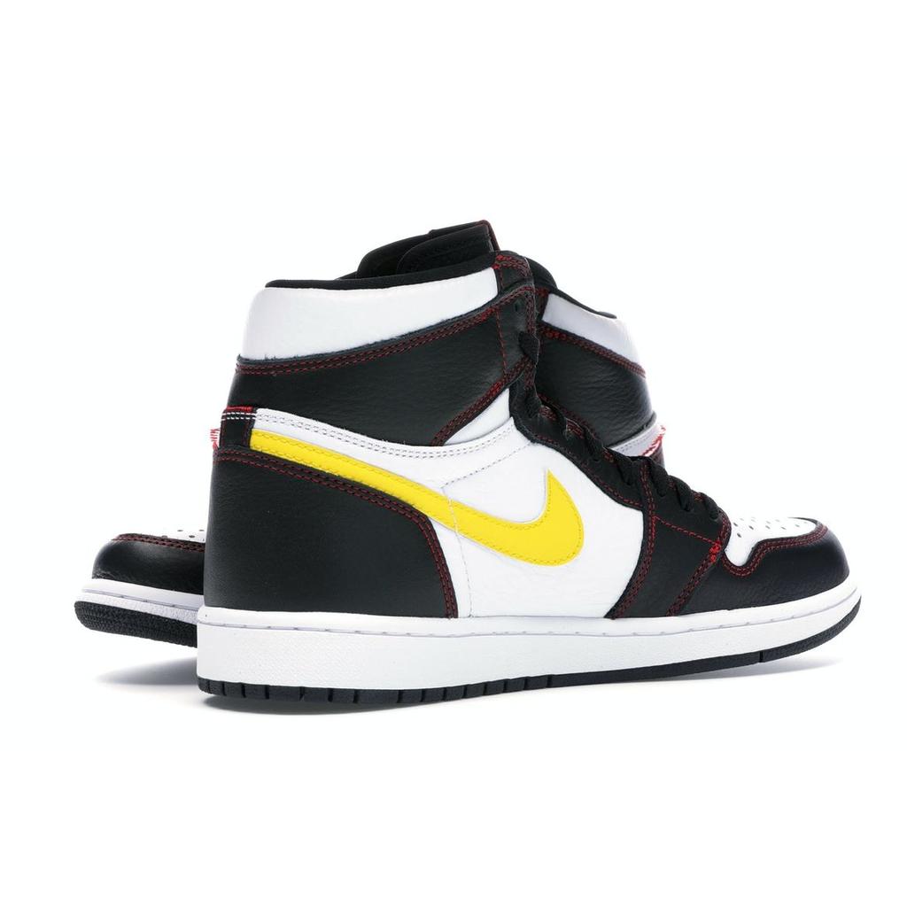 Air Jordan 1 Retro High OG Defiant Unisex Sneakers Black Tour-Yellow-White-Gym-Red CD6579-071