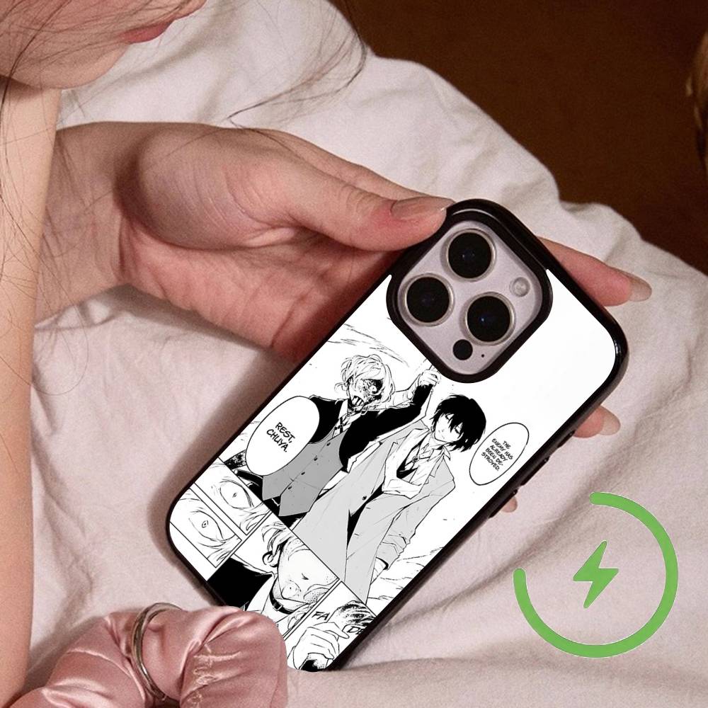 Anime O-Oshi No K-Ko Magnetic Wireless Charge Phone Case For IPhone 14 13 12 11 15 16 17 Pro Max Magnetic Cover