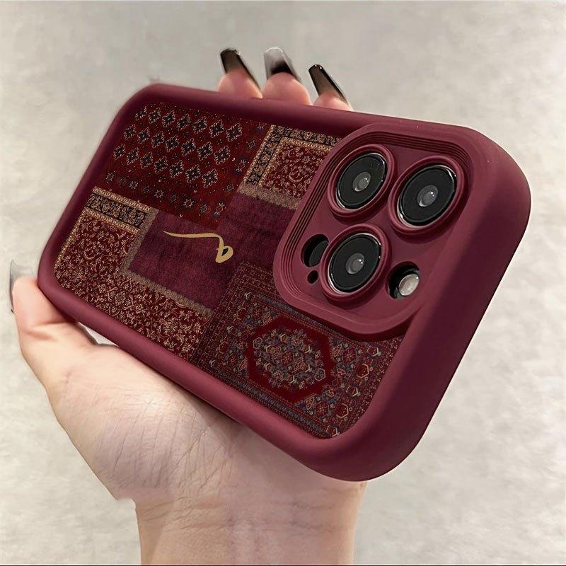 Collage Persian carpet pattern phone case suitable for iPhone 17 16 15 14 13 12 11 Pro/Max/Plus anti drop and shockproof
