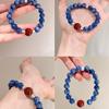 Natural Kyanite Red Glue Flower Bead Bracelet, Fashionable, Simple, and Elegant, with a Unique and Understated Cool Aesthetic